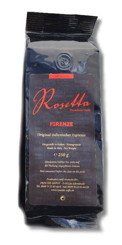 Rosetta caffè Firenze, 250 Gr. Bohnen