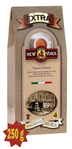 Caffe New York Macinato MOKA, 250 gr. VakuumPack gemahlen